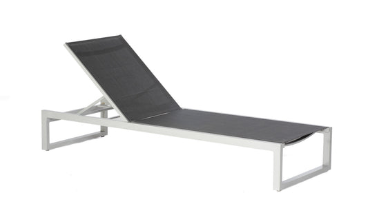 Liege "Argos" Alu silber, Textilgewebe schwarz-silber