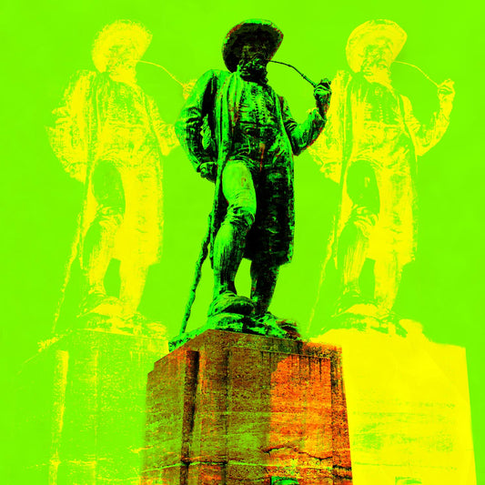 Acrylic glass picture - Linen weaver Green