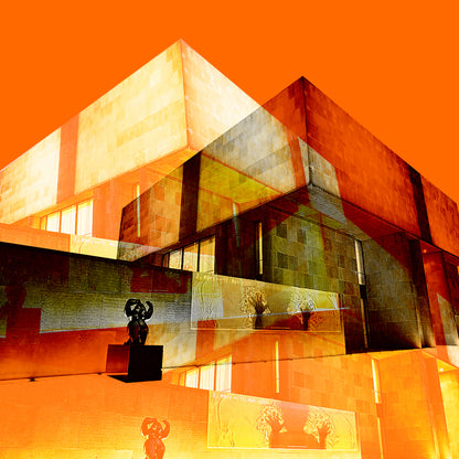 Acrylglasbild - Kunsthalle Orange