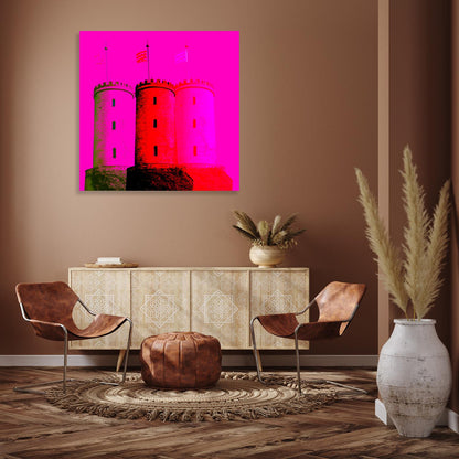 Acrylglasbild - Sparrenburg Pink