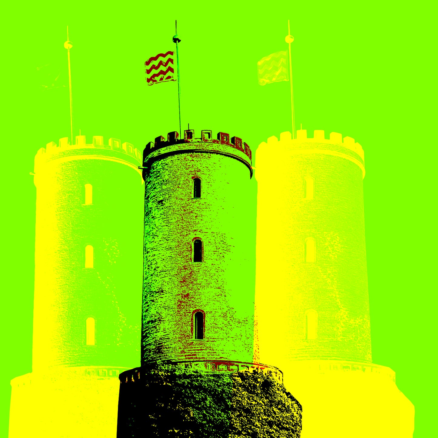 Acrylglasbild - Sparrenburg Grün