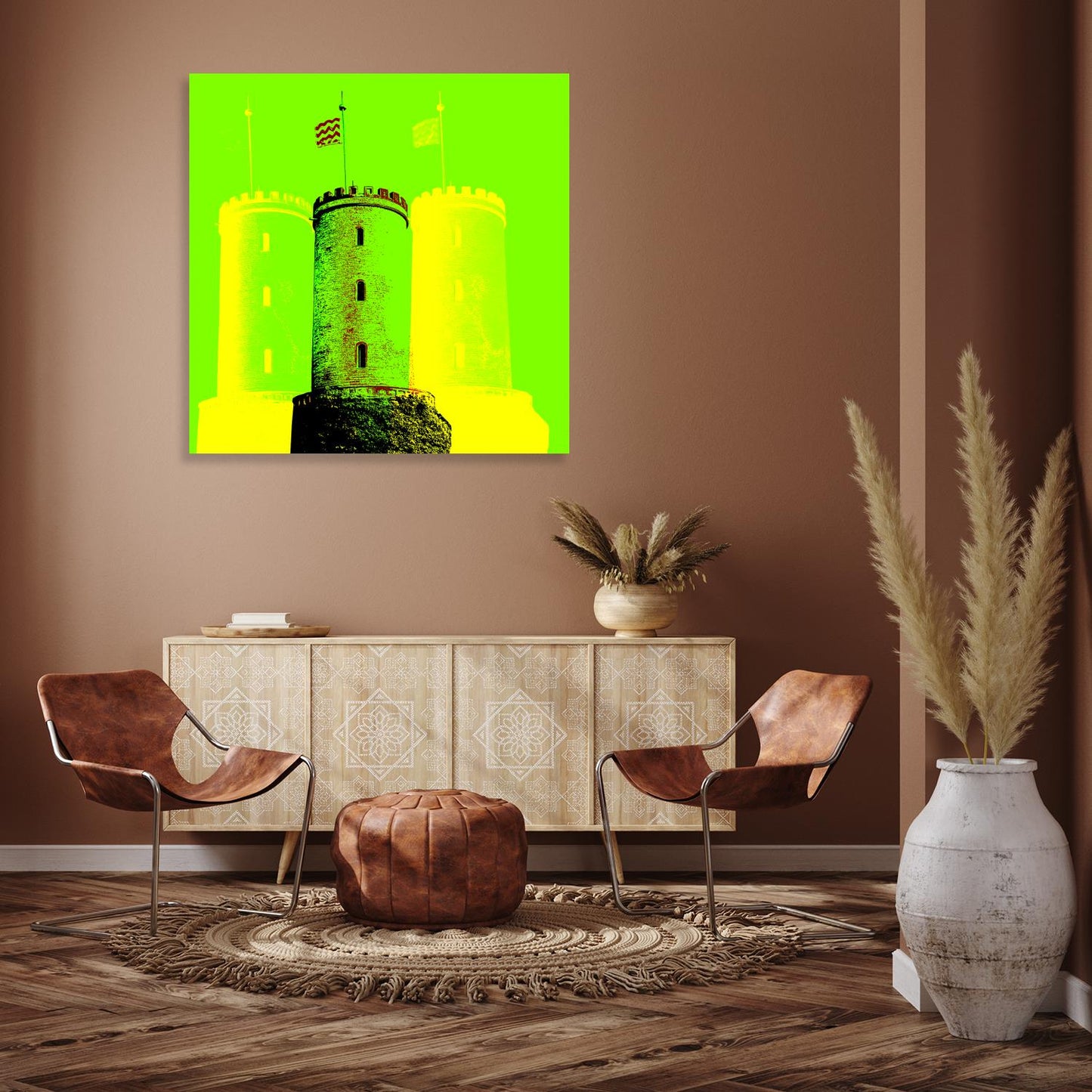 Acrylglasbild - Sparrenburg Grün
