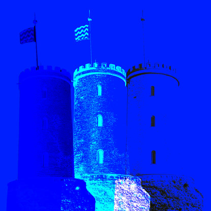 Acrylglasbild - Sparrenburg Blau