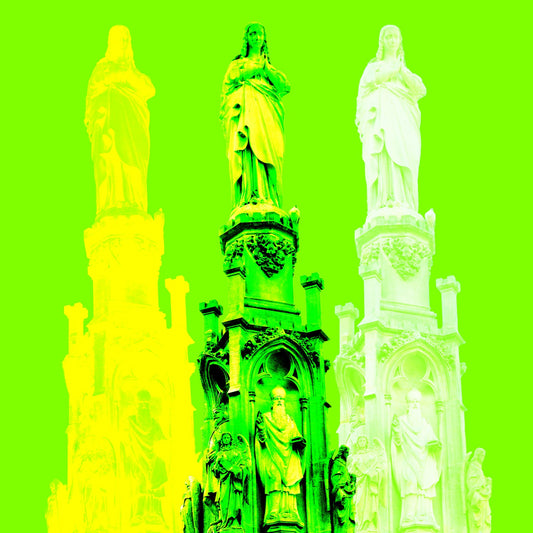 Acrylglasbild - Paderborn Mariensäule Grün