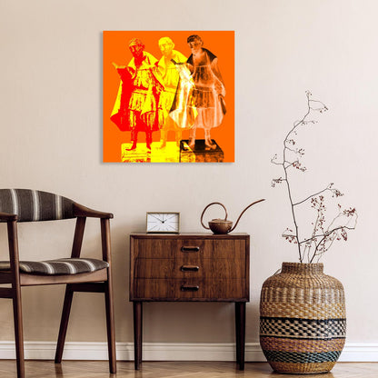 Acrylglasbild - Paderborn Friedrich Von Spee Orange