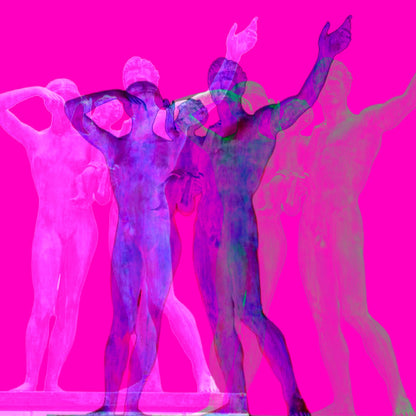 Acrylglasbild - Höxter Skulptur Ewiges Leben Pink