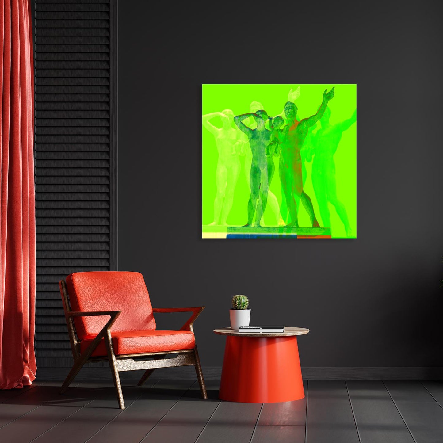 Acrylic glass picture - Höxter sculpture Eternal Life Green
