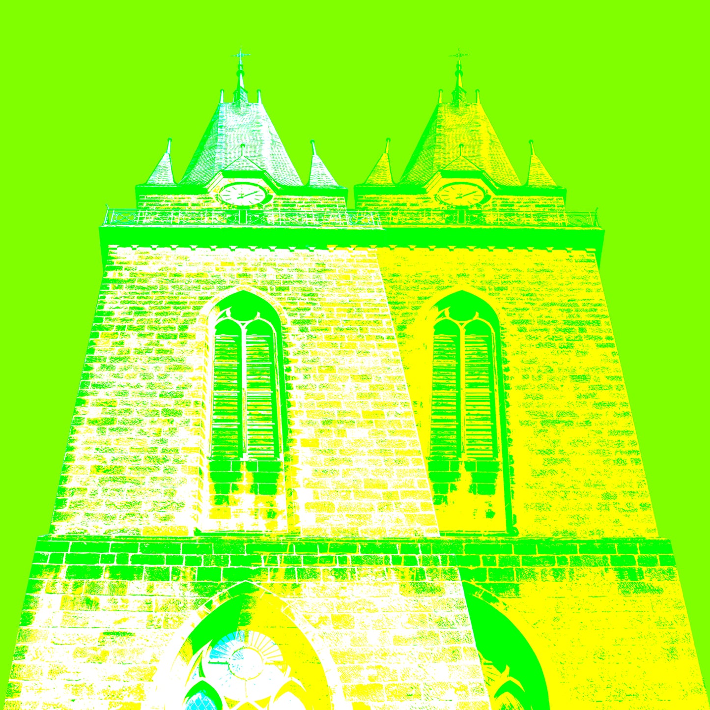 Acrylic glass picture - Herford Petri Church Green