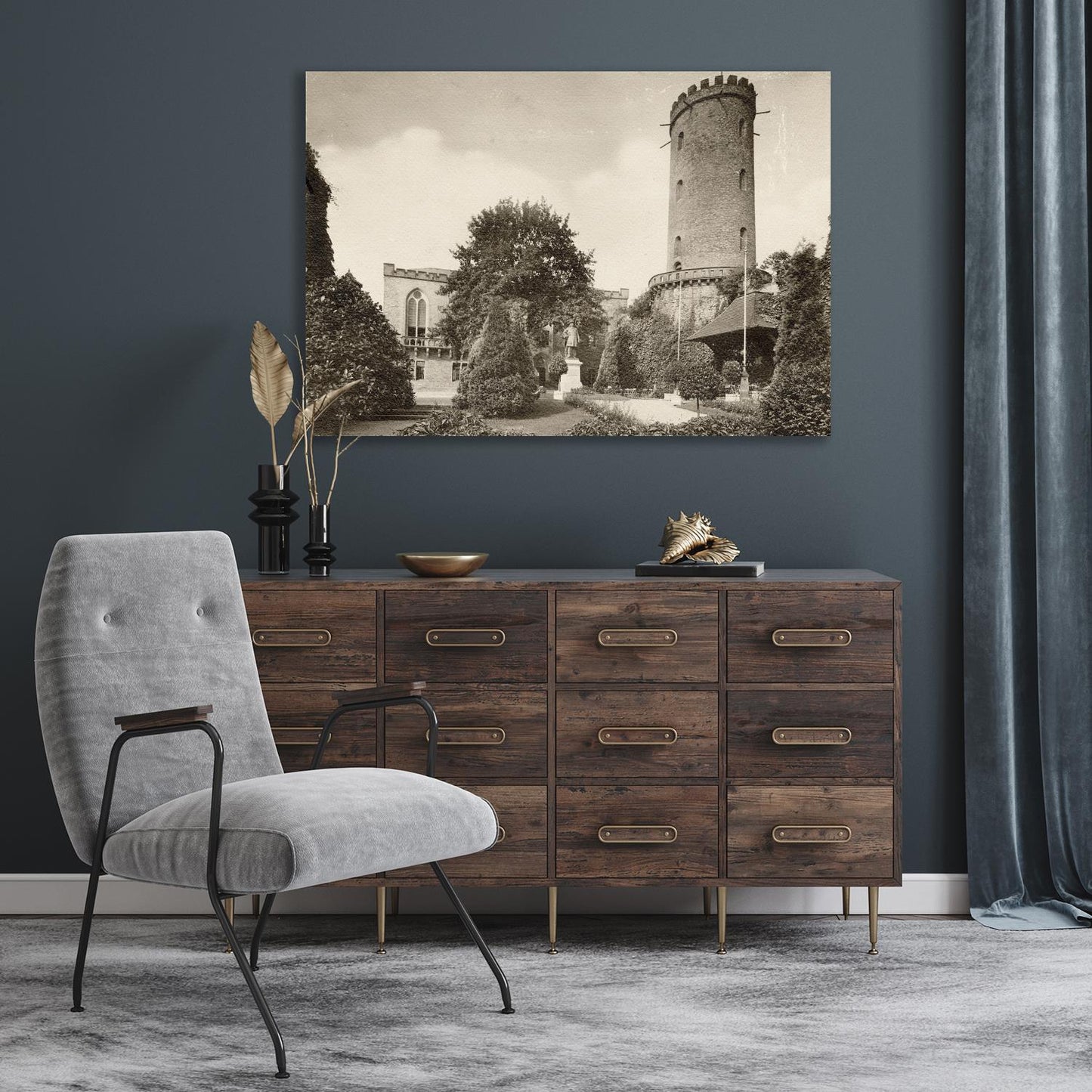 Acrylglasbild - Sparrenburg Innenhof