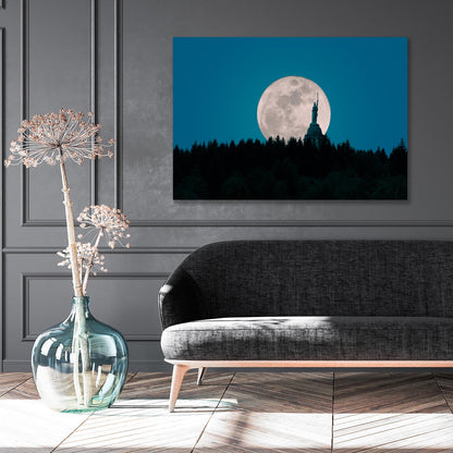 Acrylglasbild - Hermannsdenkmal Moon