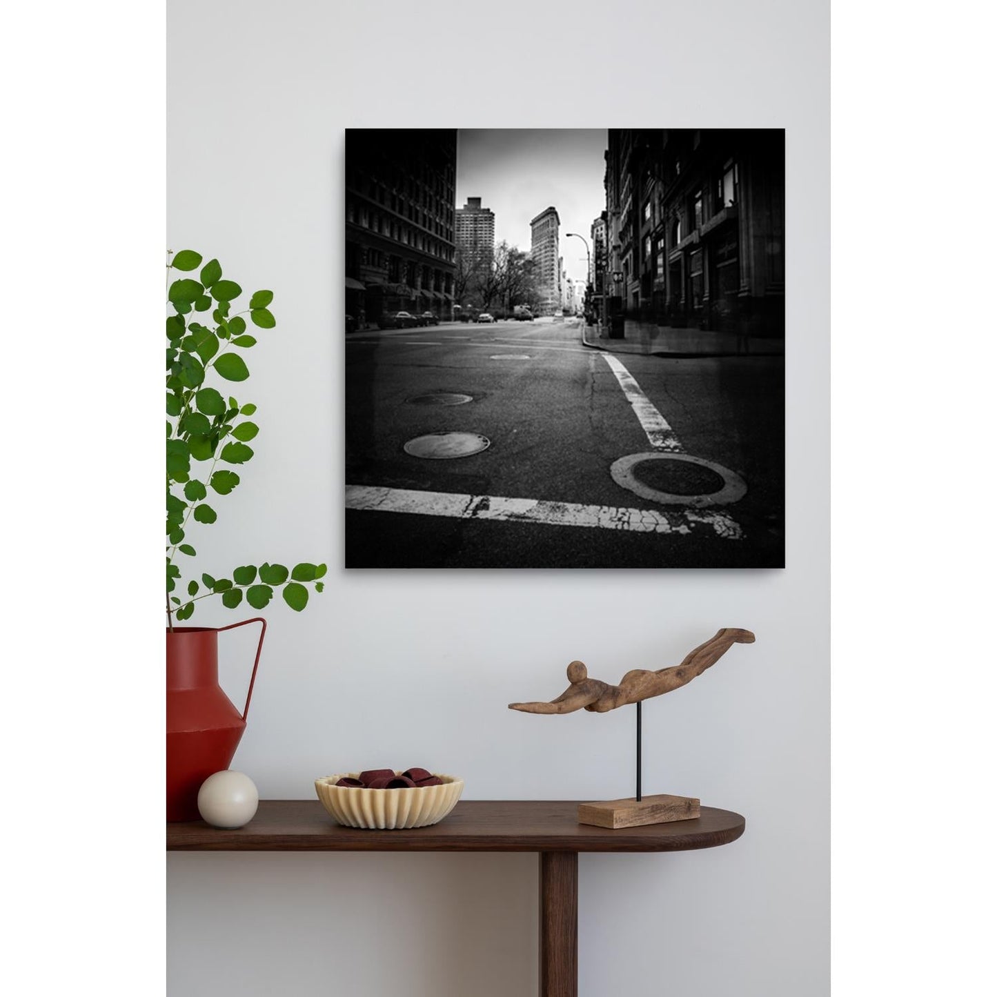 Aluminiumbild – Street B&W
