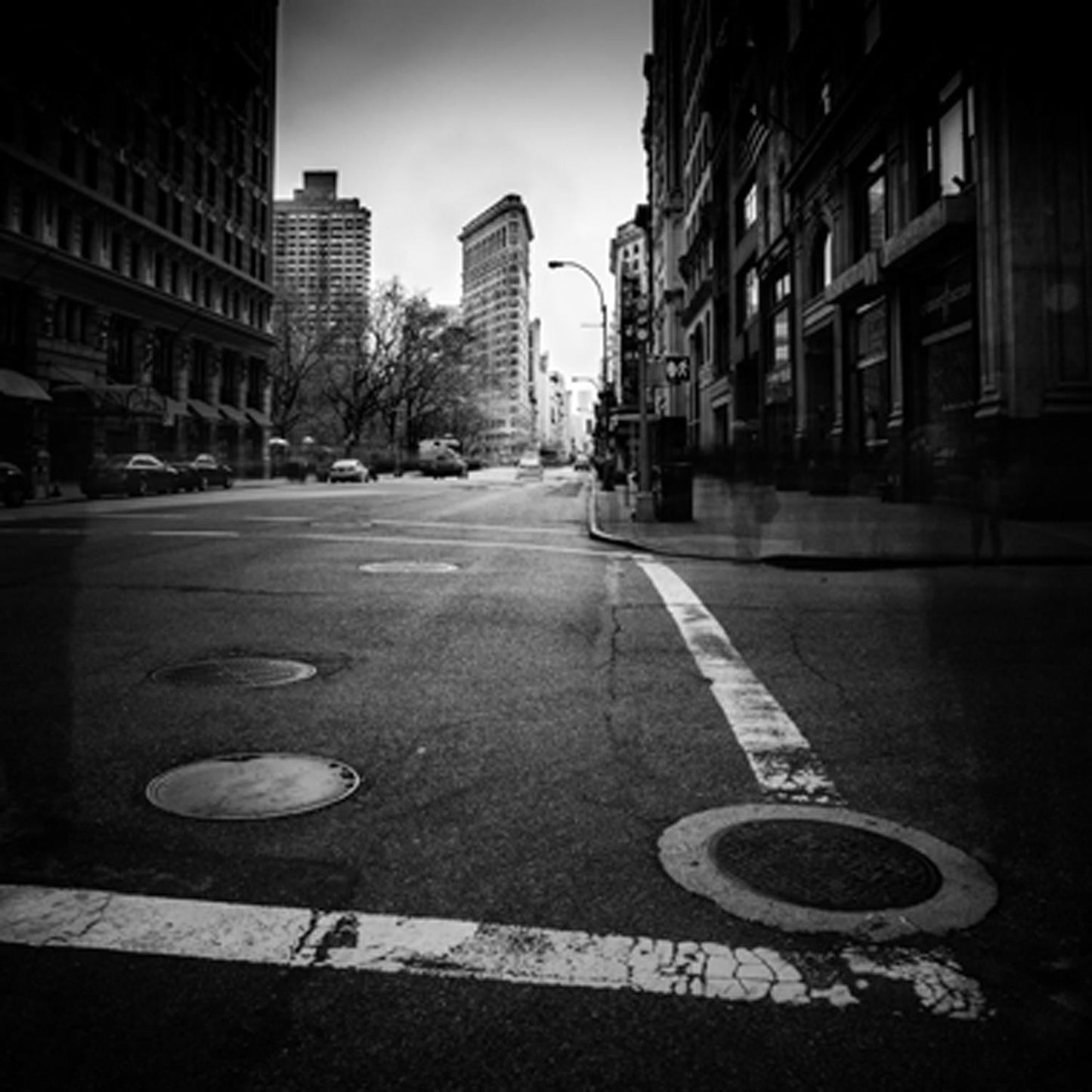 Aluminiumbild – Street B&W