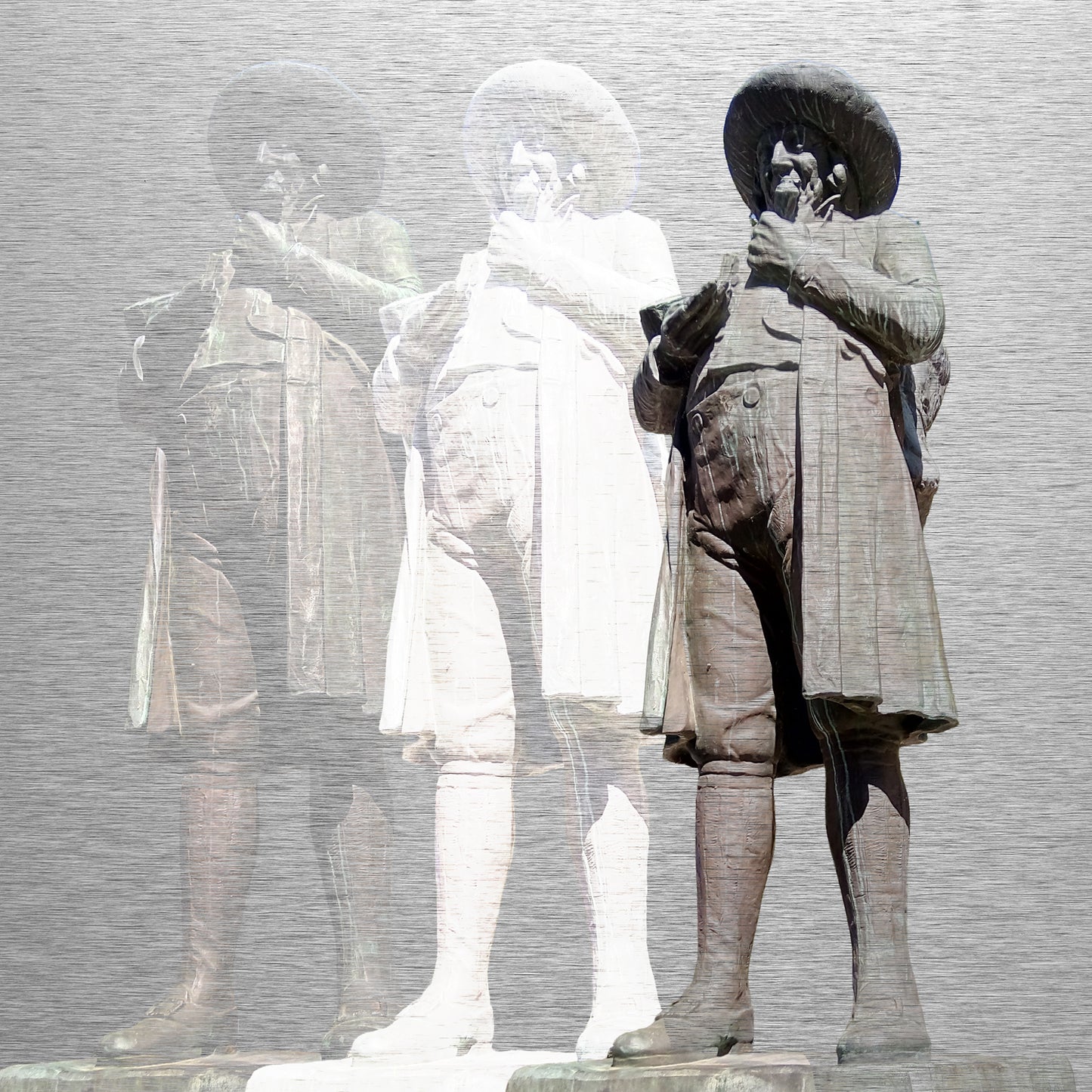 Aluminiumbild – Herford Fritken Oberdiek Linnenbauerdenkmal