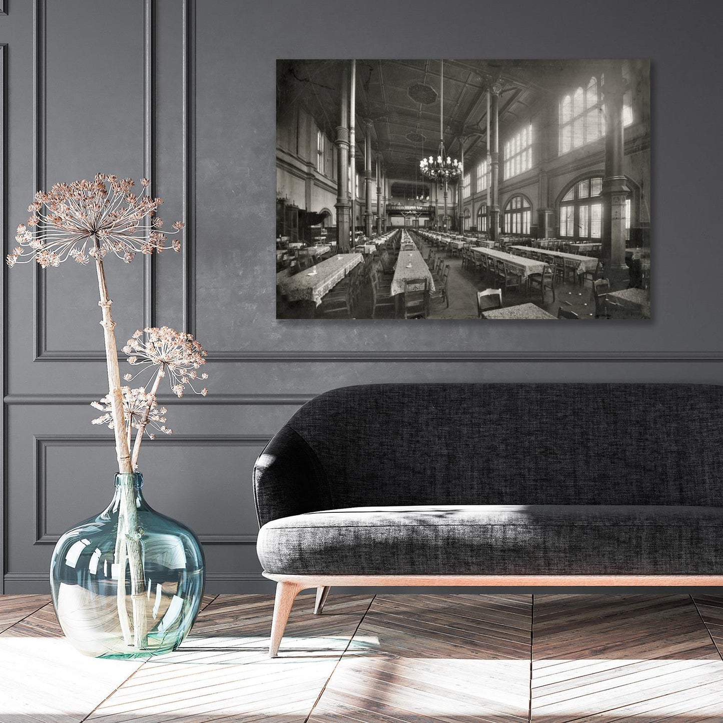 Aluminum picture - Shooting range interior