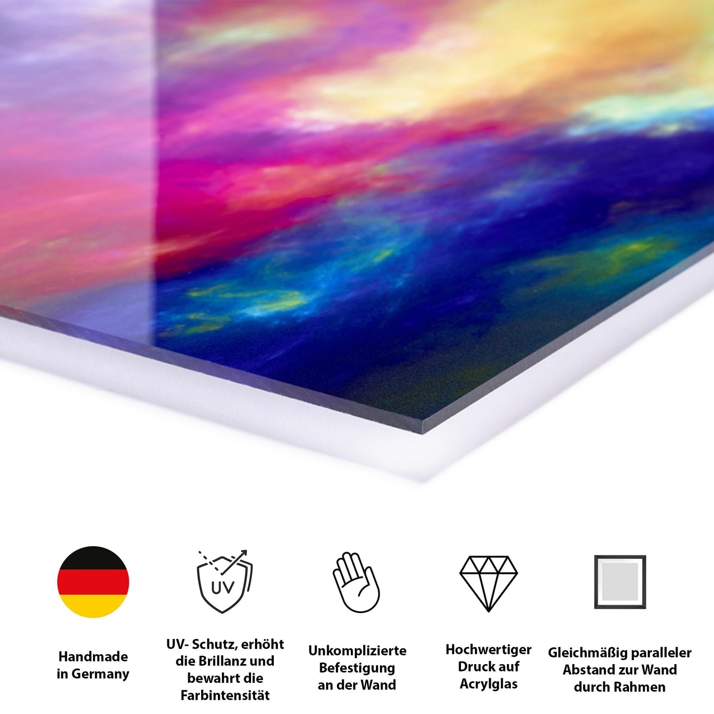Acrylglasbild - Höxter Skulptur Ewiges Leben Blau