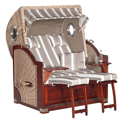 Strandkorb WB Antik-weiß