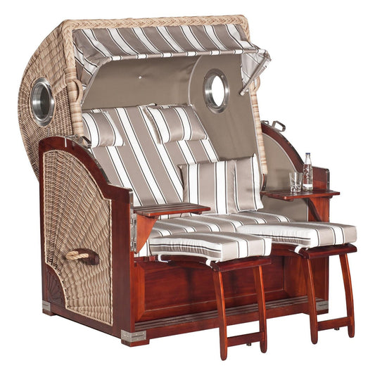 Strandkorb WB Antik-weiß