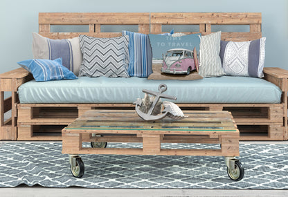 Outdoor Pillow Cover - Time To Travel