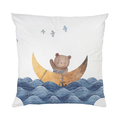 Bär mit Mond Kissen