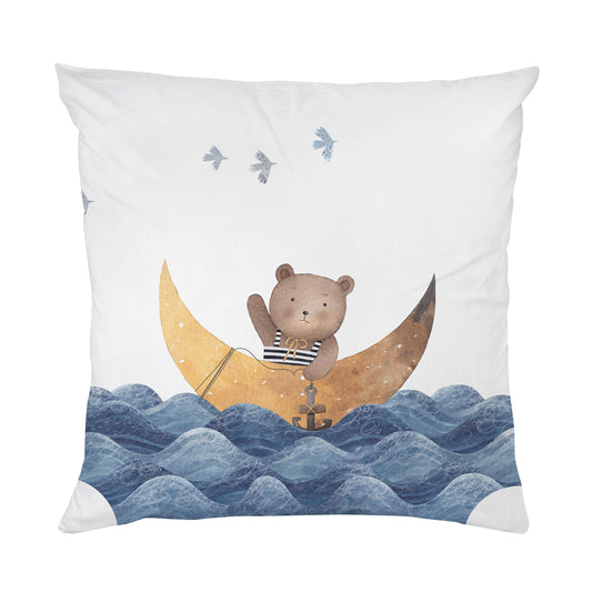 Bär mit Mond Kissen