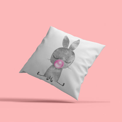 Kissenbezug - Hase mit Kaugummi