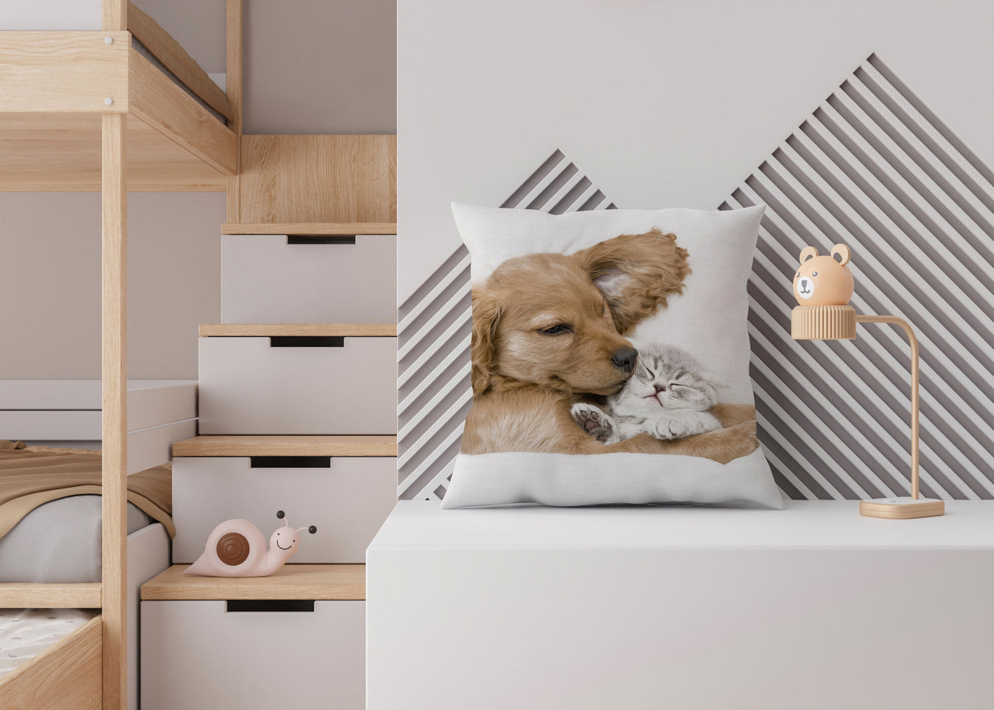 Hund und Katze Kissen