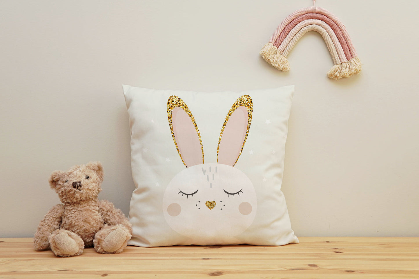 Kissenbezug - Golden Bunny