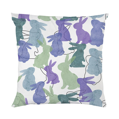 Pillowcase - Colorful Bunnies