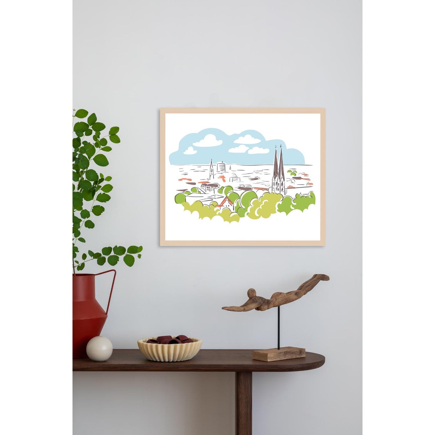 Rahmenbild - Bielefeld Aquarell