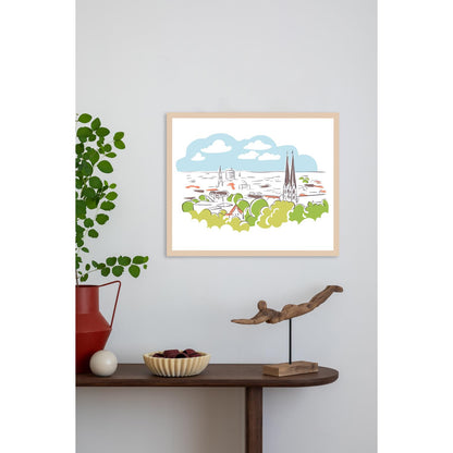 Rahmenbild - Bielefeld Aquarell