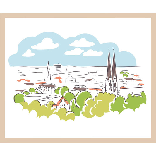 Rahmenbild - Bielefeld Aquarell