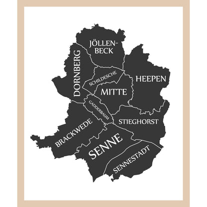 Rahmenbild - Bielefeld Stadtkarte