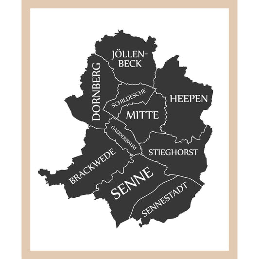 Rahmenbild - Bielefeld Stadtkarte