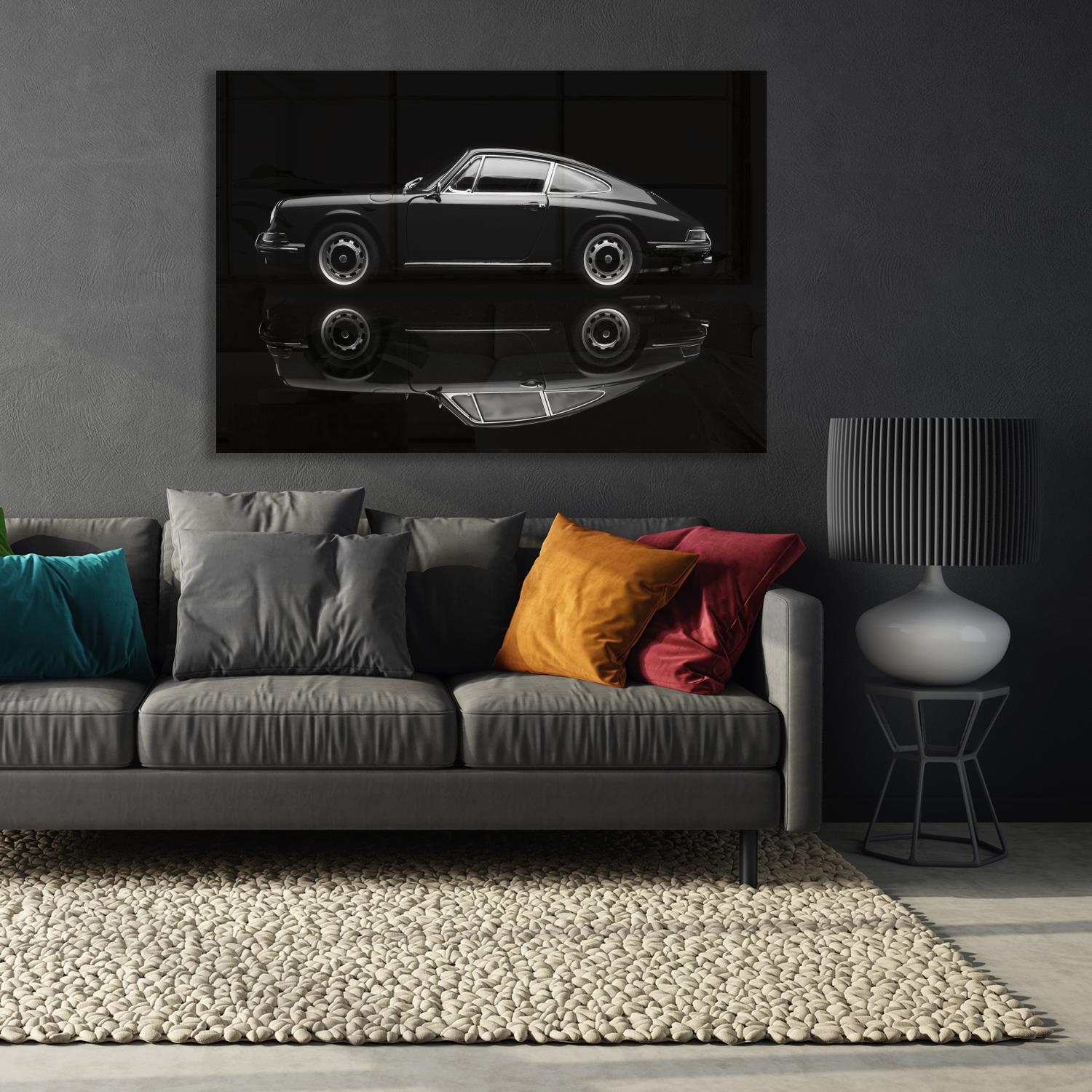 Acrylglasbild - Porsche 911 Wohnbeispiel