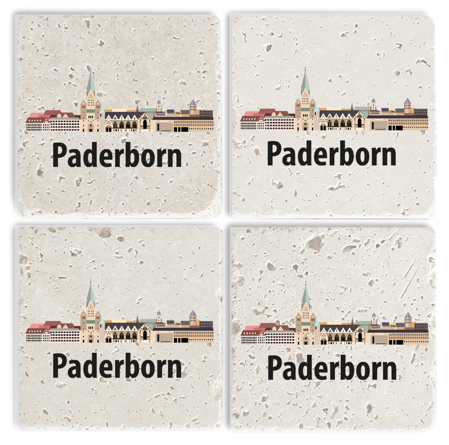 Steinuntersetzer-Set - Paderborn