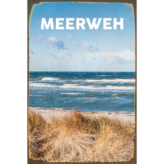 Tin sign - Longing for the sea