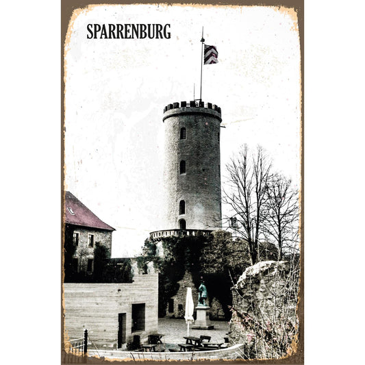 Blechschild - Sparrenburg