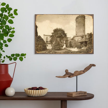 Blechschild - Sparrenburg-Innenhof