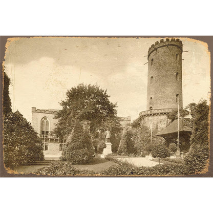 Blechschild - Sparrenburg-Innenhof