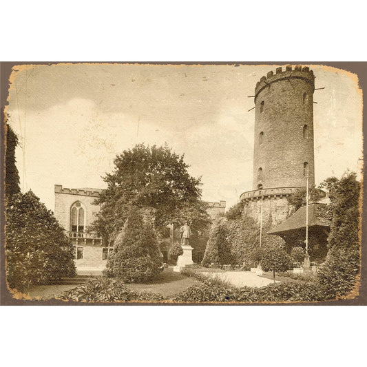 Blechschild - Sparrenburg-Innenhof